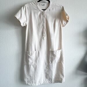 Bridge & Burn Mariam Cream Organic Cotton Shift Dress M